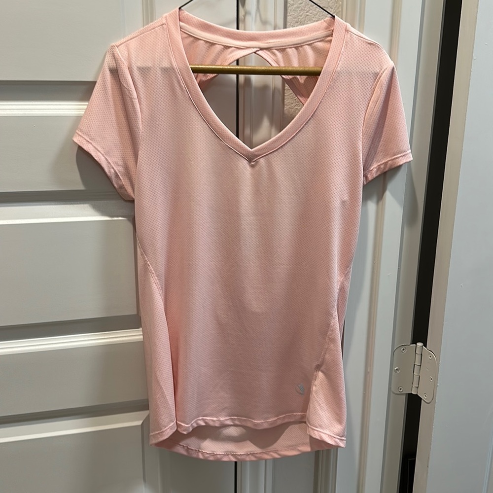 Pink workout top